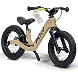 PUKY Next 12' Sand/Black | Höhenverstellbares Laufrad 2–6 Jahre | Kinderlaufrad ab 2 Jahren | Lauflernrad mit Bremse & Sicherheitslenkergriffen | Balance Bike | FlipChip-Technologie bis 14-Zoll Räder