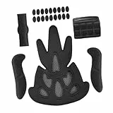 Parliky 23 Stück Helm Polster Schwammpolster Ersatz Mit Antikollisionsfunktion Komfortinneneinlage Für Fahrrad Motorrad Skihelm