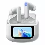 Blackview Airbuds 12 Bluetooth Kopfhörer mit Touchscreen, Drahtlose In-Ear Kopfhörer mit ANC/ENC Geräuschunterdrückung, IPX7 Wasserdicht, 40 Stunden Akkulaufzeit, Bluetooth 5.4 (Weiß)