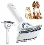 FEELNEEDY Mehrzweck Katzenbürste, Unterfellbürste Katze, Katzenbürste mit Dampf, 23+35 Zähne Unterwolle Hundebürste Langhaar, Doppelseitiges Spray