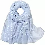 MAIRY Damen Schal & Tücher mit Eleganter Drucken und Langen Fransentuch Weiche Stolen GBW14207