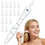 Ohrenschmalz Entferner - Ohrenreiniger, Ear cleaner, 360°Spirale Silikon Ohr Reinigung Kit Mit 16 Sicheres Ersatzköpfen, Sicheres und Weiches Ohren Reinigung für Kinder Erwachsene und Alle Familien