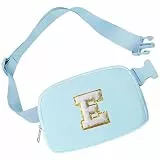 Aganmi Initial Bauchtasche für Mädchen, Umhängetasche, kleine Gürteltasche für Damen, trendige Hüfttasche mit verstellbarem Riemen, personalisierbar, für überall geeignet, Brusttasche, Reisezubehör