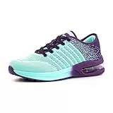 Hitmars Laufschuhe Damen Turnschuhe Sportschuhe Joggingschuhe Straßenlaufschuhe Outdoor Fitness Atmungsaktiv Leichte Freizeitschuhe Sneaker Damen Violett MN1 Größe 41EU