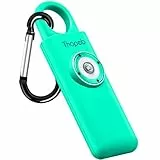 Thopeb Personal Alarm Schlüsselanhänger Frauen - Extra Laute Sirene, Stroboskoplicht, Sicherheit für Senioren und Damen - Lake Green
