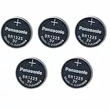 Panasonic BR1225 Lithiumbatterie, 3 V, 1 Packung x 5 Stück, 5 Einwegbatterien