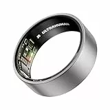ULTRAHUMAN Ring AIR (Zertifiziert erneuert) – Smart Ring Health Tracker, Size First Sizing Kit, Schlaf-Tracker, Smart Ring für Männer/Frauen, Fitness-Tracker (Raw Titanium, 7)
