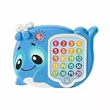 Fisher-Price Eden the Whale Linkimals (französische Version), interaktives musikalisches Spielzeug für frühes Lernen mit Lichtern, Spielzeug für Kinder, ab 18 Monaten, HJR68