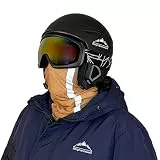 Bergmannswald® warmes Halstuch mit weichem Fleece Skifahrer Biker Fahrradfahrer Camper UVM - atmungsaktiv und flexibel (Orange mit Reflektor)