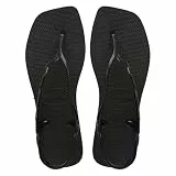 Havaianas – Soleil, stilvolle, langlebige und bequeme T-förmige Sandalen mit Riemenverschluss hinten, Wellenschnallen und profilierter Sohle, Damen