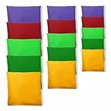Keboyoe 15 Stück Cornhole Werfen Bohnensäcke Set Bunt kreativeKraft Cornhole Säckchen Bean Bags Wurfspiel Kinder Sackloch Spiel Erwachsene für Cornhole Spiel Schule Gartenspiele Kinder Outdoor Spiele