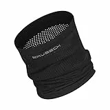 BRUBECK R-Tube Schlauchtuch für Herren | Funktionstuch klimaregulierend nahtlos | Multifunktionstuch atmungsaktiv | Gr. L - XL | Schwarz | KM10840