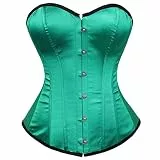 Grebrafan Damen Corsage Formende Korsagen & Bustiers für große Größen (EUR(42-44) 3XL, Grün)