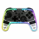 snakebyte GAMEPAD RGB S - Wireless Controller kompatibel mit Nintendo Switch 2, Switch, Switch Lite & OLED, präzise Hall-Effect-Sensoren, Audioanschluss, RGB-Beleuchtung, Schnellladung