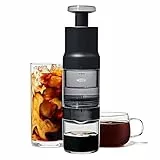 OXO Brew Rapid Brewer – Tragbare manuelle Kaffeemaschine, integrierter Edelstahlfilter, einstellbare Stärke, kompakt und leicht, keine Pads oder Papierfilter erforderlich