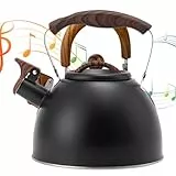 Stove Top Kettle, Whistling Tea Pot, 3l Stainless Steel, Vintage Kettle, Heat Proof Handle, Tea Maker Appliance, Kitchen Accessories Tool for Home Stove Usea