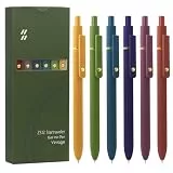 UIXJODO Gelstifte, 0,5 mm, schnell trocknend, schwarze Tinte, feine Spitze, glattes Schreiben, niedliches Büro- und Schulbedarf, Geschenke für Frauen, Lehrer, Studenten, 6 Stück (6 Stück Vintage-Gold)
