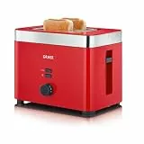 GRAEF. TO63EU TO63 2-Scheiben Toaster, Kunststoff, Rot