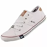 MUSTANG Damen Canvas Sneaker Weiß, Schuhgröße:EUR 39