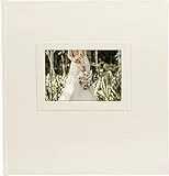 goldbuch Hochzeitsalbum Herzklopfen, Fotoalbum mit 60 weißen Seiten und Pergamin, Erinnerungsalbum mit Ausstanzung für eigenes Bild, Album veredeltes Papier in Satinoptik, ca. 30 x 31 x 4 cm, 08 009