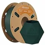 ERYONE Matte PLA 3D Drucker Filament 1.75mm, Maßgenauigkeit +/- 0.03 mm, 1 kg 1 Spule, Matte Schwarzwald grün