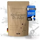 Glow & Shine Kollagen Pulver 500g – Premium Hydrolysat [ABVERKAUF - MHD 29.08.2026] | 100% Rein & Ohne Zusatzstoffe | Geschmacksneutral | Kollagen Peptide Typ 1 & 3 | Perfekte Löslichkeit