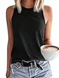 GeGekoko Damen Tank Top Ärmellose Sommer T Shirt Baumwolle Tops Rundhals Oberteile Basic