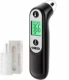 Viproud Ohrthermometer für Babys Kinder und Erwachsene, Ohr Fieberthermometer mit Alter Präzision, farbcodierte Temperaturanzeige, sofortige genaue Messwerte