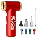 Kica JetFan 2S Elektrische Staubgebläse aus Metall – 117000 U/min, Mini Air Duster mit Stufenloser Regelung & Turbotaste, Tragbares Druckluftspray für PC, Auto, Büro, Sofa – Rot (JetFan 2 Upgrade)