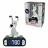 Lexibook, Idéfix, Idéfix-Wecker mit Nachtlicht, Geräusche und Melodien, beleuchtetes LCD-Display, Lichtfunktion, Schlummerfunktion, RL800AX1, Schwarz