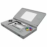 eXtremeRate Ersatz Gehäuse Case für Nintendo DS Lite NDSL, DIY-Voll Hülle&Knöpfen&Screen Protector Shell Cover Zubehör für Nintendo DS Lite Handheld Spielekonsole(Klassik SNES EU Stil)-Ohne Console
