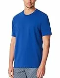 Schiesser Herren Schlafshirt Kurzarm Rundhals - Mix + Relax - Organic Cotton