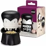 OTOTO Gracula Knoblauchschneider - Knoblauch Zerkleinerer & Schäler - Knoblauchpresse Dracula Leicht zu bedienen - Twister Ohne BPA - Leicht zu Reinigen & Spülmaschinenfest - Halloween Deko