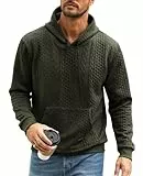 Zetieny Hoodie Herren Freizeit Kapuzenpullover Langarm Sweatshirt Winter Warm Pullover Kapuzenpulli Hooded Sweat mit Taschen
