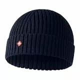 Höhenhorn Nordföhn Knitted Beanie Merinowolle Strickmütze Navy Rubber