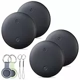 Reyke Smart Tag Pro, Koffer Tracker kompatibel mit Apple Wo ist APP (nur iOS), Schlüsselfinder für Schlüssel, Gepäck, Koffer, Brieftasche, IP67 wasserdicht, 4 Pack