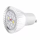 Haofy Pflanzenlampe, 18W GU10 Vollspektrum LED Pflanzenlicht Plant Grow Light, 1 Stück Pflanzen Glühbirne Wachstumslampe für Garten Gewächshaus Zimmerpflanzen Hydroponie Gemüse Gemüse Blumen Obst