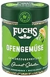 Fuchs Gewürze Gourmet Selection Mediterran – Ofengemüse Gewürzzubereitung, nachfüllbares Gewürz, Gewürzmischung mit ausgewählten Kräutern, für Brot, und weitere Gemüsearten, vegan, 50 g