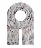 Majea Damen Halstuch Tuch Kopftuch Schal Damen-Schal Tücher Damen Stola (880034) (beige 17)