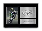 HWC Trading Valentino Rossi A4 Ungerahmt Signiert Gedruckt Autogramme Bild Druck-Fotoanzeige Geschenk Für Superbikes Motogp Fans