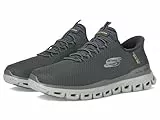 Skechers Glide-Step Noxus Herren-Sneaker zum Reinschlüpfen, Dunkelgrau, 43 EU