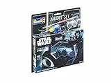 Revell Modellbausatz Star Wars Darth Vader's TIE Fighter im Maßstab 1:121, Level 3, originalgetreue Nachbildung mit vielen Details, Model Set mit Basiszubehör, einfaches Kleben und Bemalen, 63602, Revell_63602, Mehrfarbig