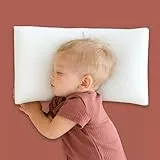 KNERST® Kinderkopfkissen - Ergonomisches Kissen Kinderzimmer mit Memory-Schaum - Kissen 25x50x6 cm ideal als Kinderkissen - Kopfkissen 25x50 für erholsamen Schlaf inkl. Kissenbezug - für Kinder