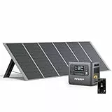 AFERIY Solar Generator 2400W mit 400W Solarmodule, 2048Wh Tragbare Powerstation (4800W Peak), LiFePO4 Batterie, 220V-240V, Faltbar Solarpanel mit USB, IP65, für Outdoor Camping, Reise, Stromausfälle