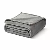 MIULEE Kuscheldecke Flauschig Decke Fleecedecke Wohndecken Couchdecke Flauschig Überwurf Mikrofaser Tagesdecke Sofadecke Blanket Für Bett Sofa Schlafzimmer Büro 150x200 cm Hellgrau