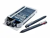 Pentel BXC470-DC 4-Farben-Kugelschreiber iZee, Farbauswahl (schwarz/rot/blau/grün) über seitliche Drücker in Schreibfarbe, 0,5 mm Strichstärke, nachfüllbar, 12 Stück