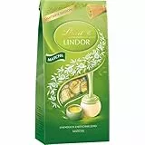 Lindt Schokolade | LINDOR Beutel Matcha | 137g | 10 Kugeln Vollmilch-Schokolade mit zartschmelzender Matcha Füllung | Schokoladen-Geschenk