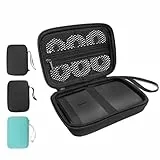 ROEOWENE Tasche für SUPVAN E10 Etikettendrucker Etikettiergerät Mini Drucker Schutzhülle für Nelko P21/NIIMBOT D110/Pristar P15 Bluetooth Beschriftungsgerät Tragbarer Labeldrucker (Nur Tasche)-Schwarz