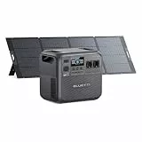 BLUETTI Elite 200 V2 Solar Generator (2025 Neu) mit 350W Solarpanel, 2073,6Wh Tragbare Powerstation mit 2 2600W AC Ausgängen, 17 Jahre Lebensdauer LiFePO4 Notstrom für Camping, Off-grid, Stromausfall
