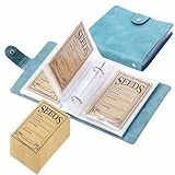 RunFar shop Samen Aufbewahrung Umschläge mit 50 selbstdichten Samentütchen für Saatgut Aufbewahrung für Gartensamen Saatgut Blumensamen (Grün)